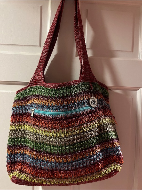 The Sak Handbags - The Sak Handwoven Multicolor Crochet Hobo Bag